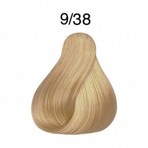 Крем-краска для волос LondaColor 9/38 очень светлый блонд золотисто-перламутровый, Londa Professional, 60мл