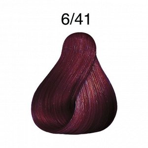 Крем-краска для волос LondaColor 6/41 темный блонд медно-пепельный, Londa Professional, 60мл