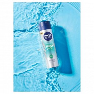 Антиперспирант спрей FreshKick, Nivea, 150мл