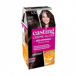 Краска для волос Casting Creme Gloss без аммиака, тон 200 Черное дерево, L'Oreal Paris, 254мл