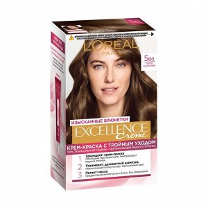 Краска для волос Excellence, тон 5.00 Светло-каштновый, L'Oreal Paris