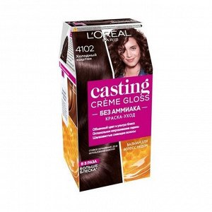 Краска для волос Casting Creme Gloss без аммиака, тон 4102 Холодный каштан, L'Oreal Paris, 254мл