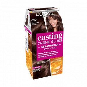 Краска для волос Casting Creme Gloss без аммиака, тон 412, Какао со льдом, L'Oreal Paris, 254мл
