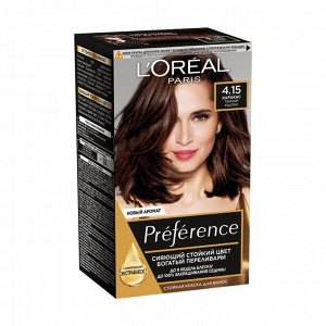 Краска для волос Preference, тон 4.15 Каракас, L'Oreal Paris, 270мл