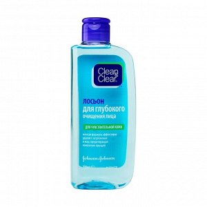 Лосьон для глубокого очищения для чувствительной кожи Ежедневный уход, Clean & Clear, Johnson & Johnson 200мл