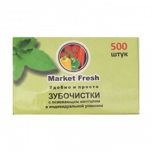 Зубочистки с ментолом, коробка, Market Fresh, 500шт