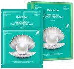 JM Solution Трехэтапная тканевая маска  для лица  с белым жемчугом Marine Luminous Pearl Deep Moisture Mask
