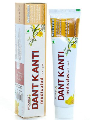 Patanjali Ayurveda Dant Kanti - Medicated Gel / Зубная паста-гель Патанджали 100гр