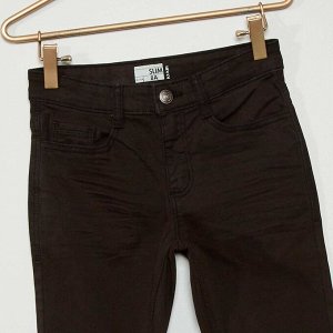 Узкие брюки из твила Eco-conception - черный