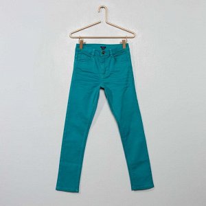 Облегающие брюки с пятью карманами - голубой