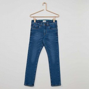 Облегающие джинсы из экологического материала - голубой