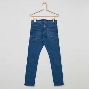 Облегающие джинсы из экологического материала - голубой