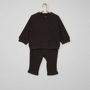 Комплект из свитшота и брюк Eco-conception - темно-серый
