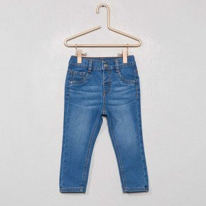 Узкие джинсы стретч - голубой