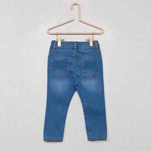 Узкие джинсы стретч - голубой