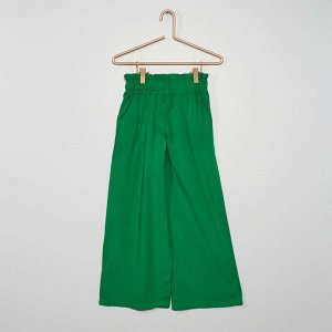 Легкие свободные брюки - зеленый