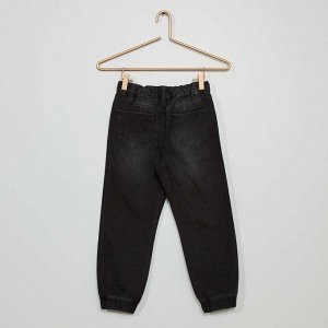 Брюки из джинсовой ткани - черный