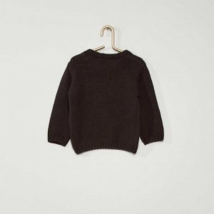 Трикотажный свитер - черный