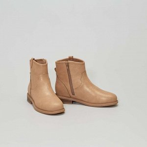 Ботинки в стиле вестерн - коричневый