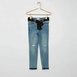 Эластичные джинсы из экологически чистого денима - черный