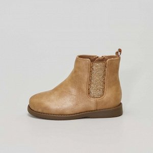 Ботинки в стиле челси - коричневый