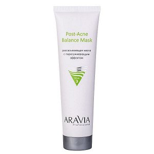 ARAVIA Professional Рассасывающая маска для лица с поросуживающим эффектом для жирной и проблемной кожи Post-Acne Balance Mask, 100 мл НОВИНКА