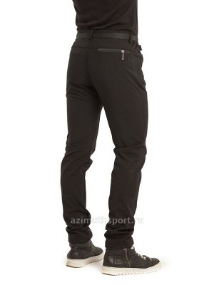 Мужские брюки-виндстопперы на флисе Azimuth A 88 Черный