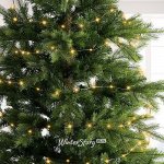Светодиодная гирлянда Роса Micro Flex 27 м, 360 экстра теплых белых LED, зеленая проволока, контроллер, IP44 (Kaemingk)