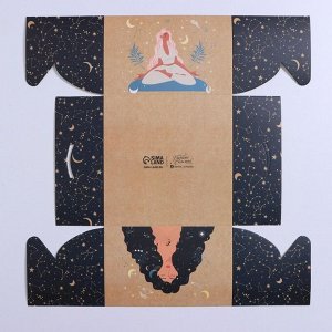 Коробка для капкейка «Медитация», 16 x 16 x 10 см