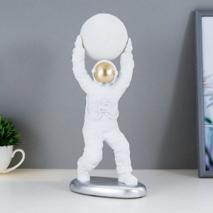 RISALUX Светильник &quot;Космонавт и луна&quot; LED 2Вт (провод 1м) белый 13х13х29,5 см