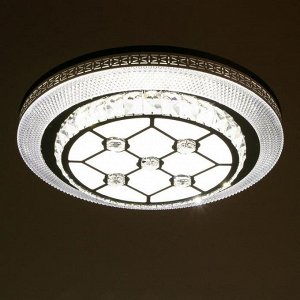 Светильник с ПДУ 1629/1 LED 72Вт 3000-6000К бело-золотой 50х50х10 см