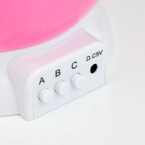 Ночник "Диско" LED бело-розовый11,5х11х14 см