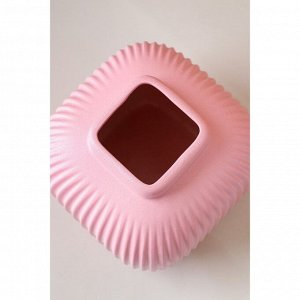 Ваза керамическая "Милан", настольная, розовая, 18 см