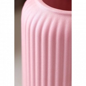 Ваза керамическая "Рим", настольная, розовая, 25 см