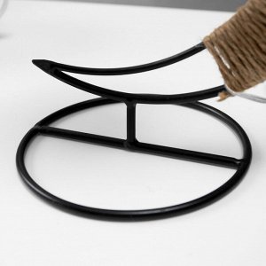 Фигурка световая RISALUX «Луна», LED-ночник, USB, чёрный, 24x10x29 см