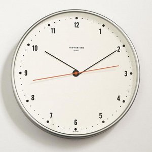 Часы настенные круглые "Классика", белый обод, 30х30 см, в ассортименте