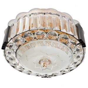 Люстра 1400/1 LED 30Вт 3000-6000К черный 30х30х10 см