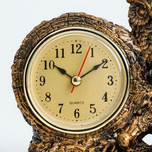 Часы настольные "Умный филин", дискретный ход,  14 х 6.5 х 11.5 см, в ассортименте