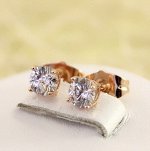 Серьги-гвоздики позолота  H01-10239