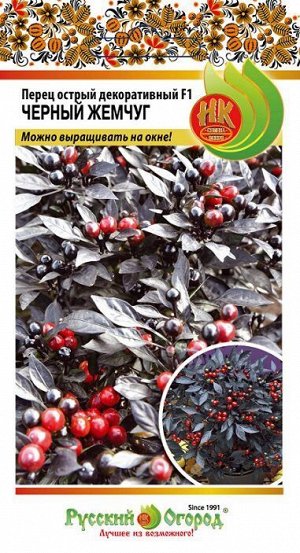 Перец декоративный Черный жемчуг F1 (Код: 89598)