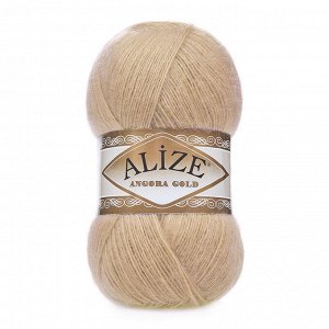Пряжа для вязания Ализе Angora Gold (20% шерсть, 80% акрил) 5х100г/550м цв.095 св.бежевый