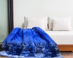 Одеяло цветное полиэфирное волокно облегченное