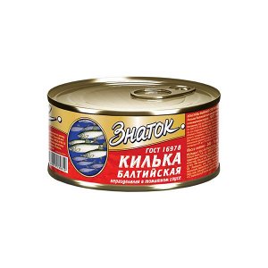 Килька в т/с балтийская н/р Знаток 240г ж/б ключ