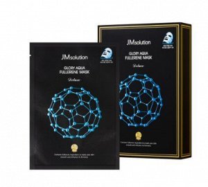 JM Solution Маска для лица с фуллереном и пептидами для глакости кожи Aqua Fullerene Mask