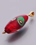 MIA. Кулон овальной формы с ярким рисунком