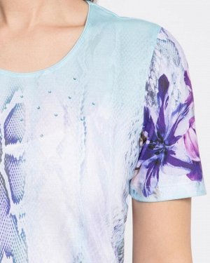 RP Блуза Описание Очарование весны Сверкающие стразы Эластичная и прочная ткань Блуза от немецкого дизайнера Риты Пфеффингер вдохновляет с первого взгляда: эффектный леопардовый принт красиво сочетает