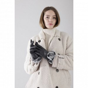 Перчатки, размер 7.5, утеплитель искусственный мех, цвет серый