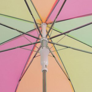 Зонт - трость полуавтоматический «Сочная радуга», 8 спиц, R = 46 см, цвет МИКС