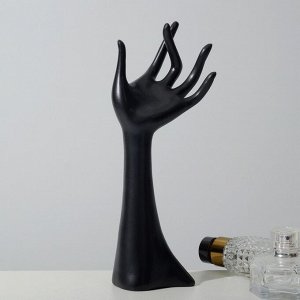 Подставка для украшений "Рука" 9,5 х 7 х 24, цвет чёрный