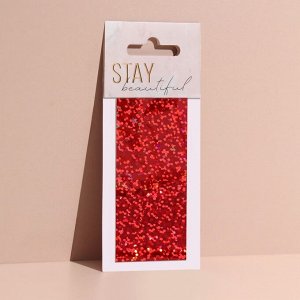 Переводная фольга для декора «Stay beautiful», 4 * 100 см, цвет красный